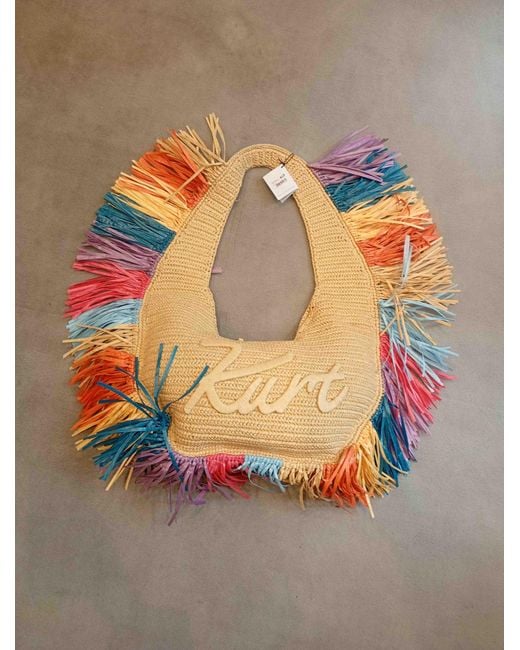 Kurt Geiger Gray Kurt Lg Hobo Fringe Cotton