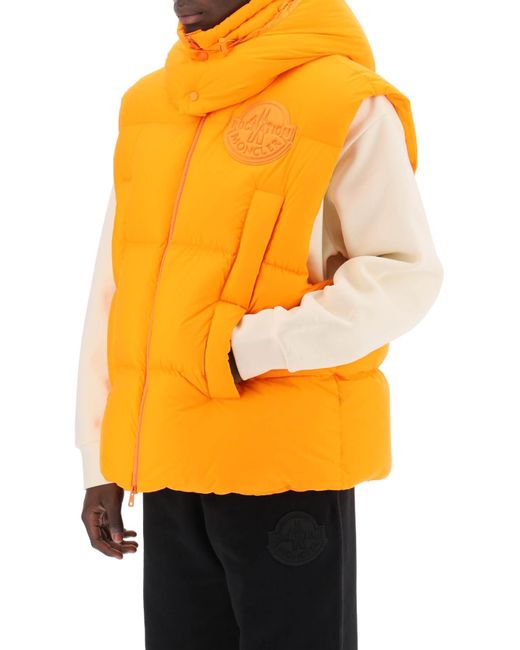 Moncler Yellow Moncler X Roc Nation By Jay-z Apus Puffer Vest for men