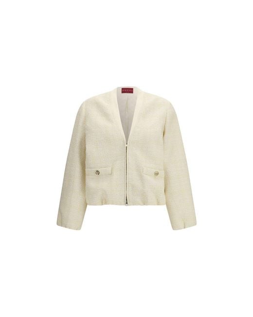 Gucci Natural Beige Cotton Bomber