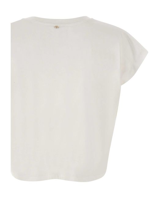 Liu Jo White Moda Cotton T-Shirt