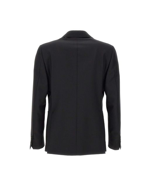 Lardini Black Wool And Mohair Blazer for men