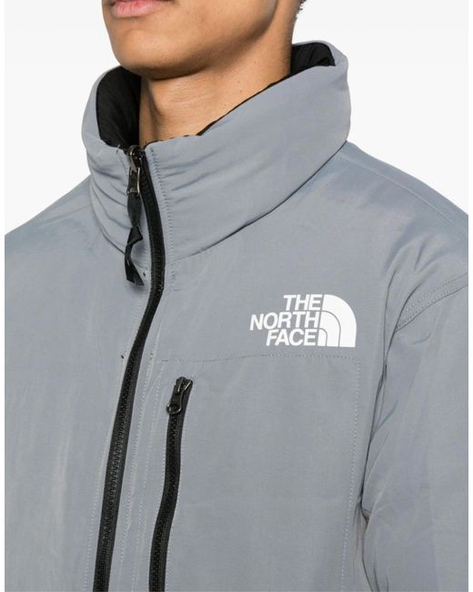 The North Face Blue 92 Crinkle Reversible Nuptse Down Jacket Clothing Coats for men