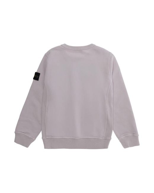 Stone Island Purple Hooded Sweatshirt Hoods & Sweatshirts for men