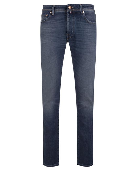 Jacob Cohen Slim Fit Bard Jeans In Medium Blue Denim for men