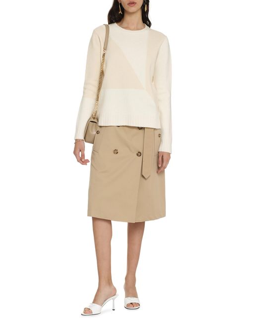 Jil Sander Natural Crew-Neck Wool Sweater