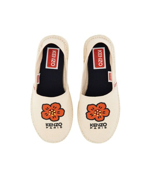 KENZO Natural Espadrille With Logo