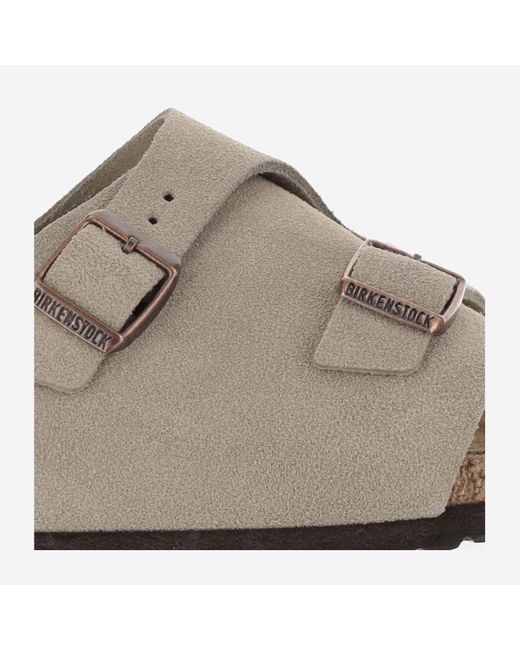 Birkenstock Brown Zürich Suede Sandals for men