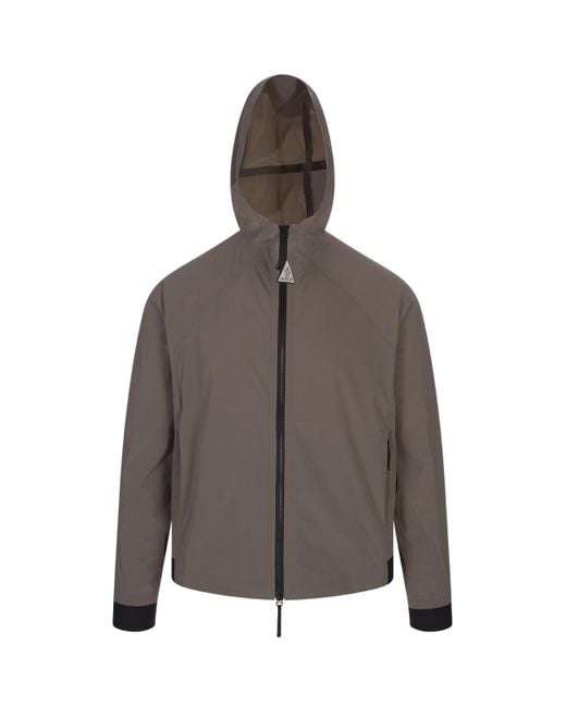 Moncler Brown Kurz Windbreaker Jacket for men