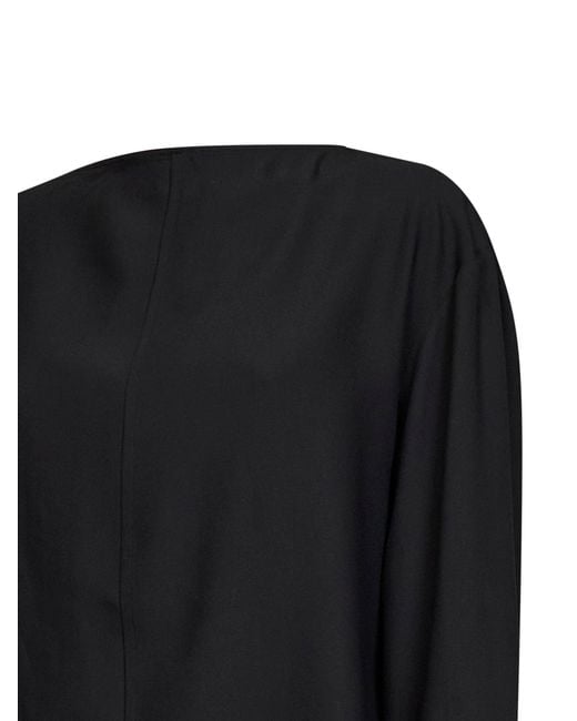 Studio Nicholson Black Twill Eorsa Open-Back Top