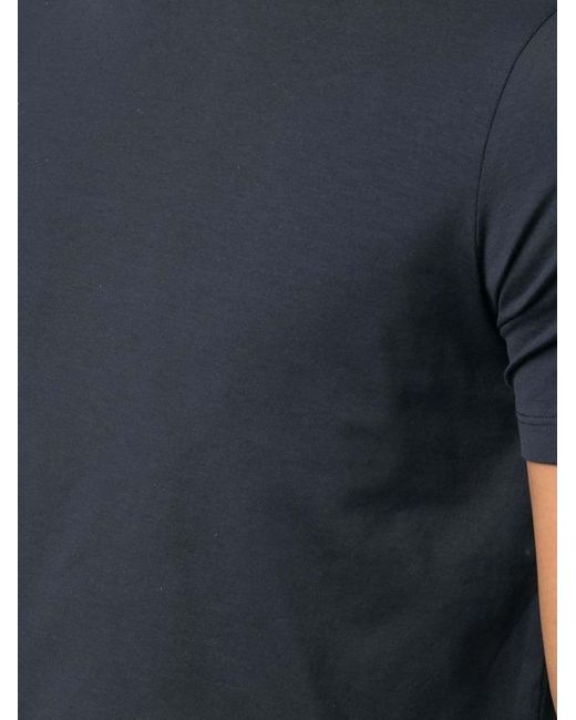 Cruciani Blue Stretch Cotton T-Shirt for men