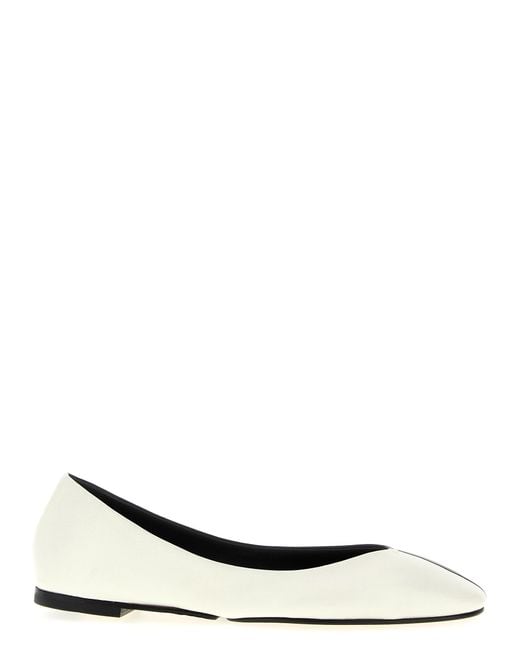 Jacquemus White 'Les Ballerines Ovalo' Ballet Flats