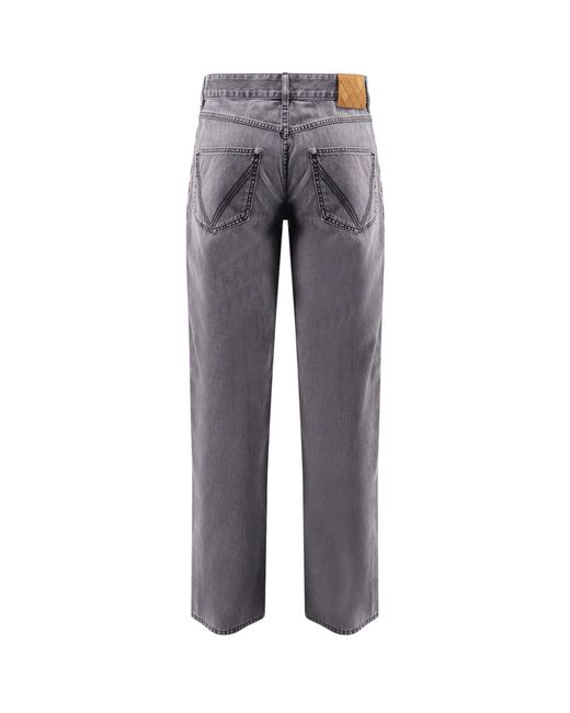 Bottega Veneta Gray Light Denim Trousers for men