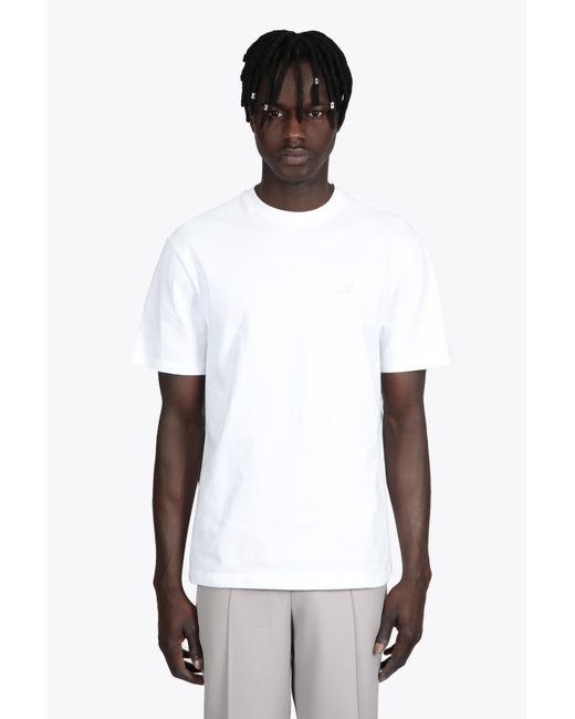 Axel Arigato Signature T-shirt White Cotton T-shirt With A Chest ...