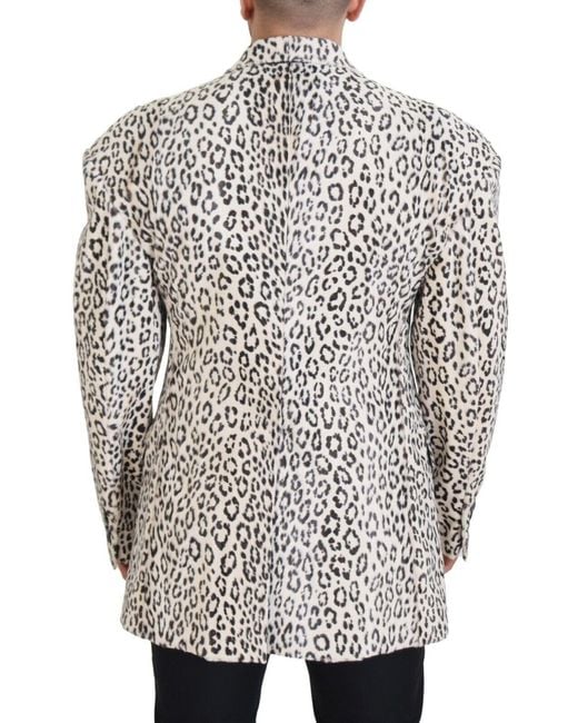 Dolce & Gabbana Gray Elegant Slim-Fit Blazer for men
