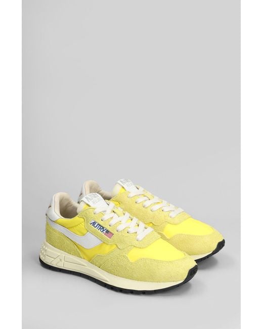 Autry Yellow Reelwind Low Sneakers