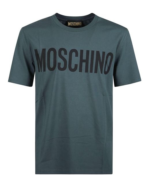 Moschino Green Logo T-Shirt for men