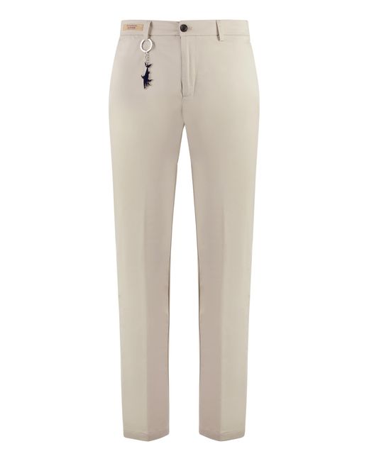 Paul & Shark Natural Stretch Cotton Trousers Elastane for men