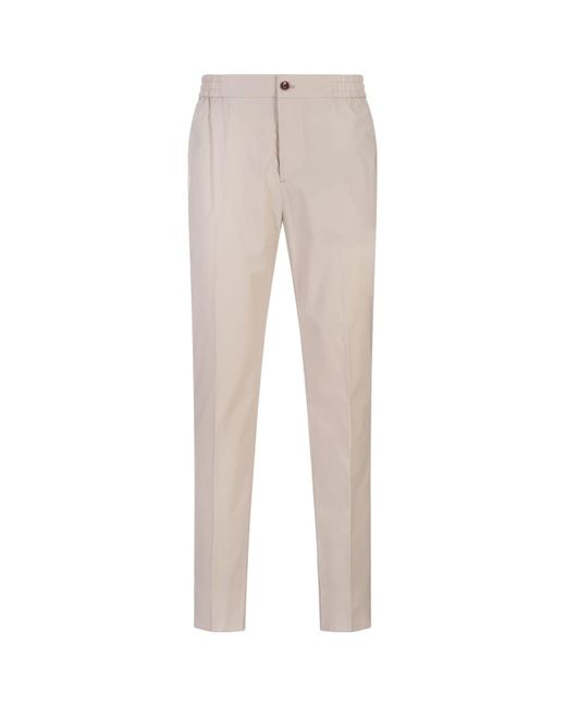Etro Natural Light Casual Trousers With Elasticated Waistband for men