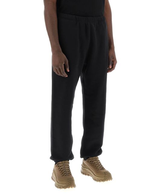 Moncler Black Joggers With Patch Logo for men