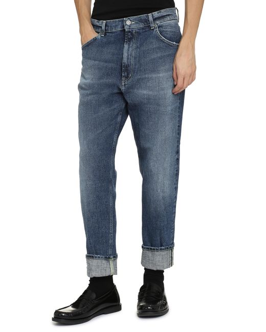 Dondup Blue Jeans Paco Slim-Fit Polyester for men