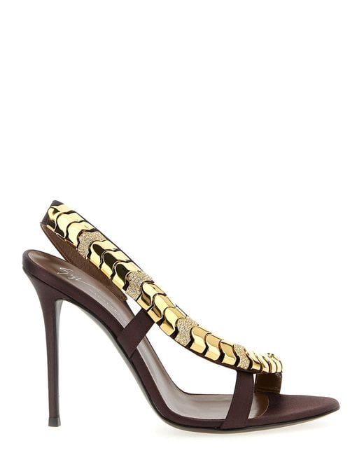 Giuseppe Zanotti Metallic 'Gz Dafne' Sandals