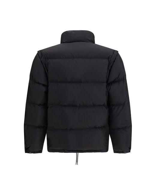 Prada Black Puffer Jacket Re-Nylon Inner Goose Down Padded for men