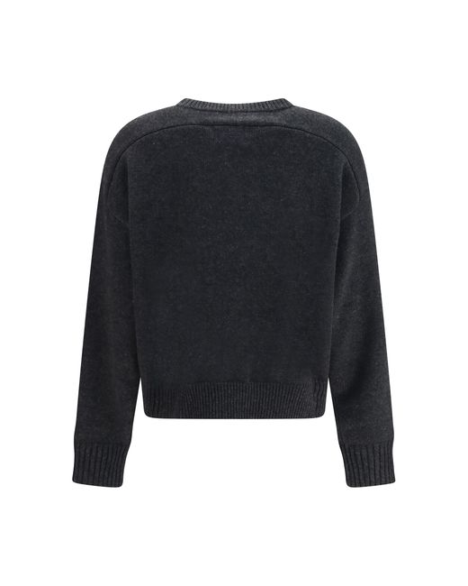 Loulou de Saison Blue Breha Wool Cashmere Blend Sweater