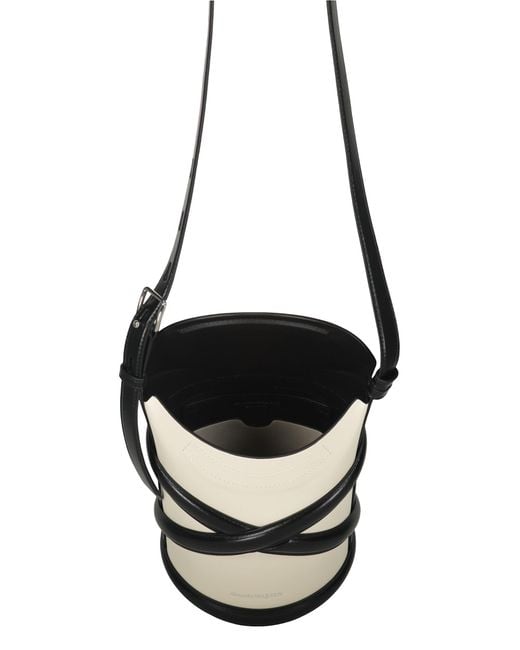 Alexander McQueen Black Bucket Bag