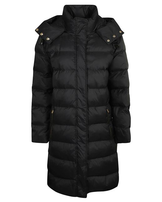 Pinko Concealed Padded Coat in Black | Lyst