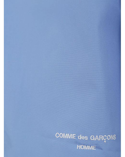 Comme des Garçons Blue Iconic Cotton Shirt With Logo for men