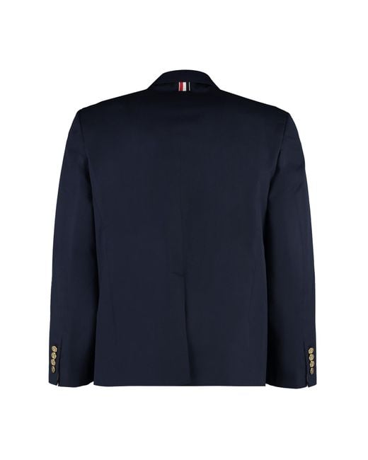 Thom Browne Blue Single-breasted Two-button Blazer for men