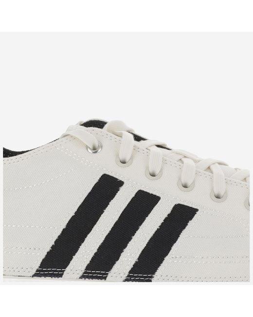 Adidas White Y-3 Nizza Lo Sneakers Fabric Trainers for men