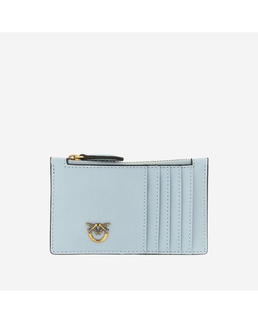 Pinko Blue Card Holder Leather Wallets & Purses