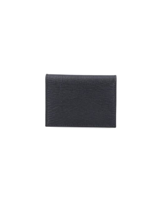 Ferragamo Black Gancini Bi-fold Wallet for men