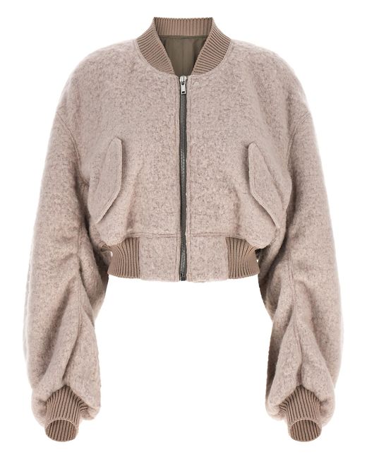 Rick Owens Natural Marabou Bomber Clothing