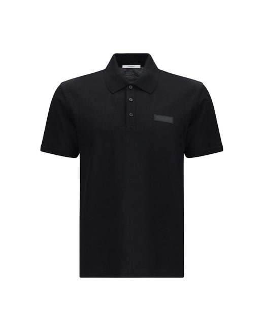 Givenchy Black Cotton Polo Shirt for men