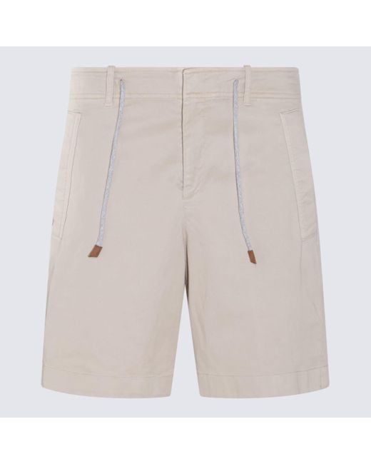Eleventy Natural Cotton Shorts for men