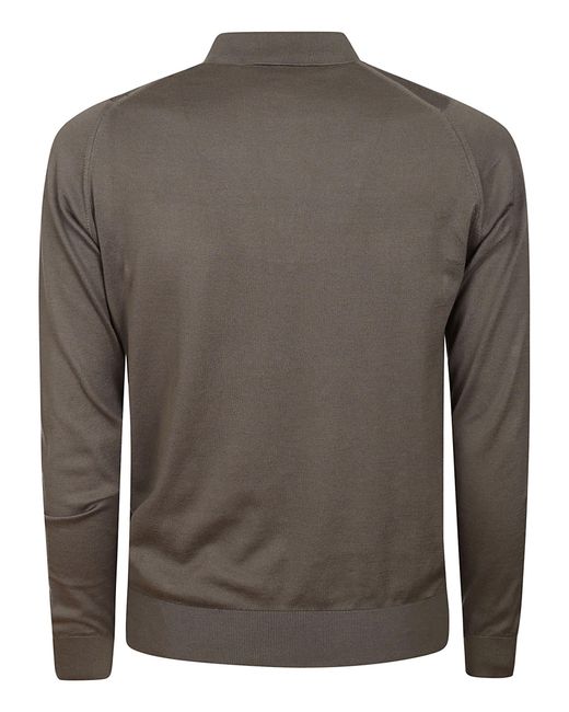 John Smedley Gray Bradwell Shirt Ls for men