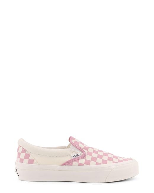 Vans Pink Lx Classic Slip-On 98 Low-Top Canvas Sneakers for men