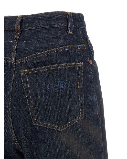 MM6 by Maison Margiela Blue Jeans Natural (Veg)->Cotton100.0