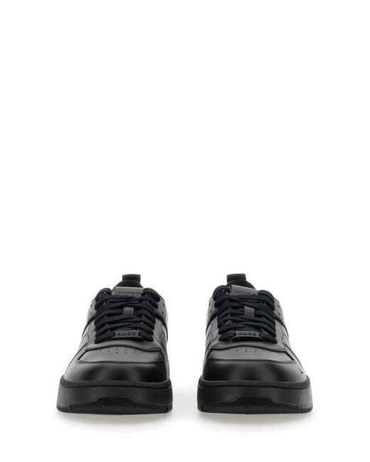 Boss Black Leather Sneaker for men
