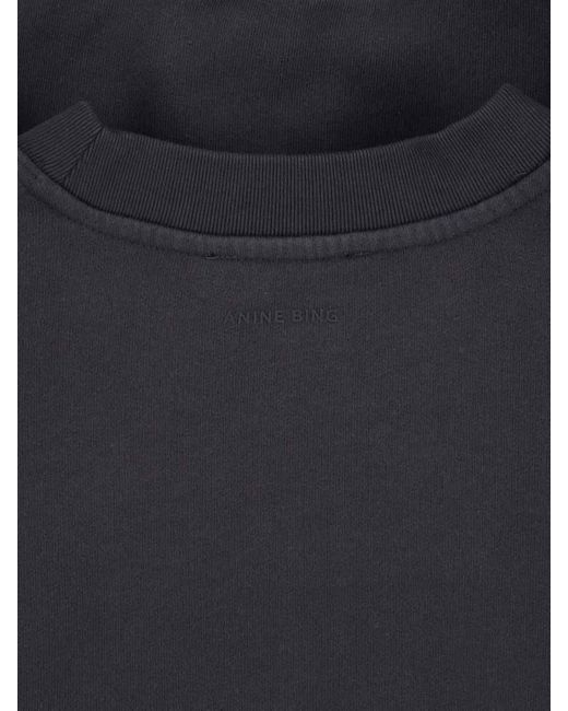 Anine Bing Blue Crewneck Sweatshirt "Miles"