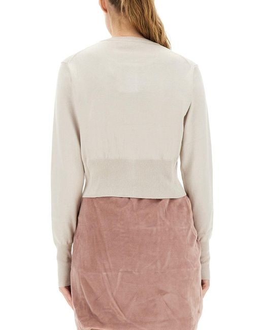 Vivienne Westwood Natural Cardigan Bea Cotton Jumpers