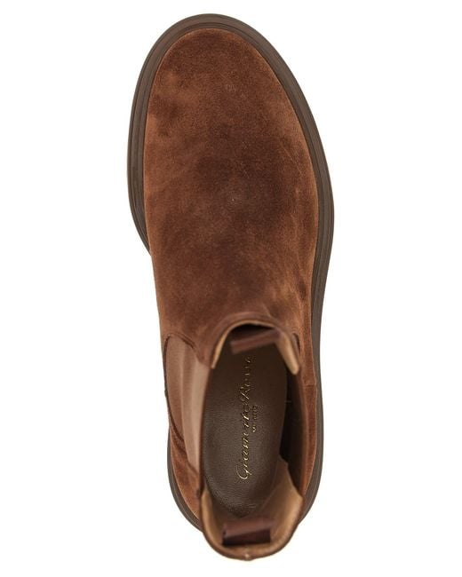 Gianvito Rossi Brown 'Chester' Ankle Boots