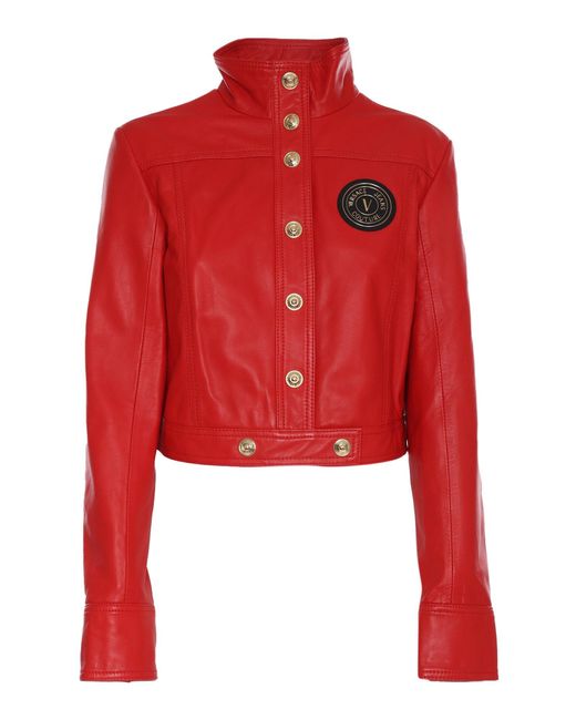 Versace Red Leather Jacket