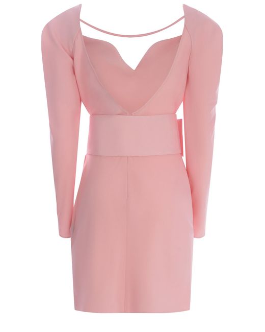 GIUSEPPE DI MORABITO Pink Dress Made Of Crepe
