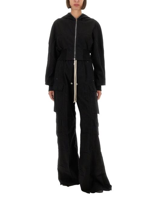 Rick Owens Black Cargobelas Pants