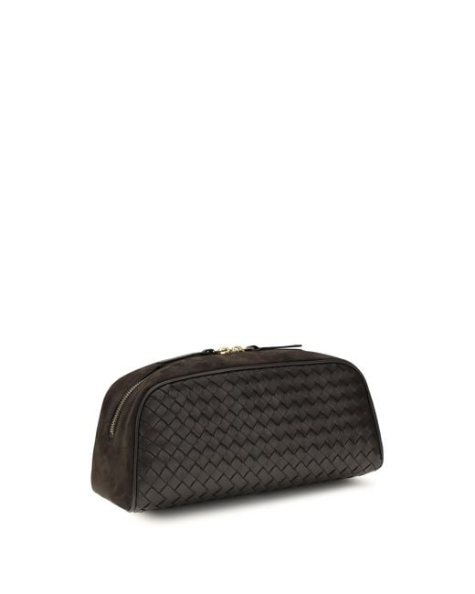 Bottega Veneta Black Pouch Nodo Lamb Leather Clutch Bags