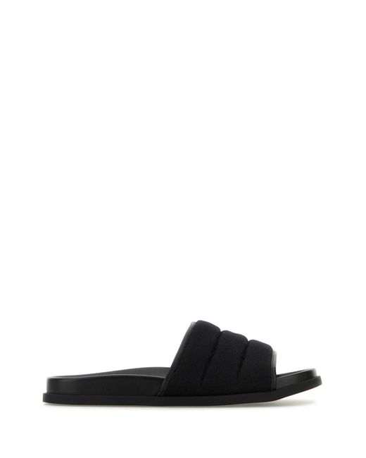 Gucci Black Gg Fabric Slippers for men