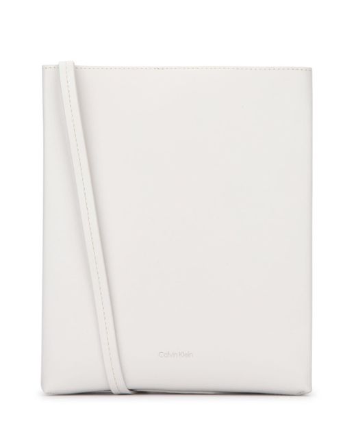 Calvin Klein White Paper Bag Ns Crossbo